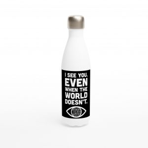 White 17oz Stainless Steel Water Bottle