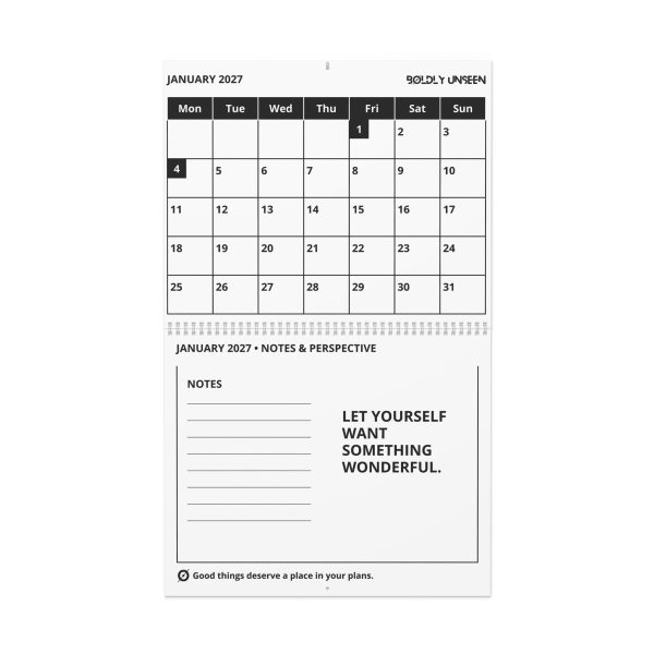 Preview of the UK & Ireland combined edition 2027 large print wall calendar